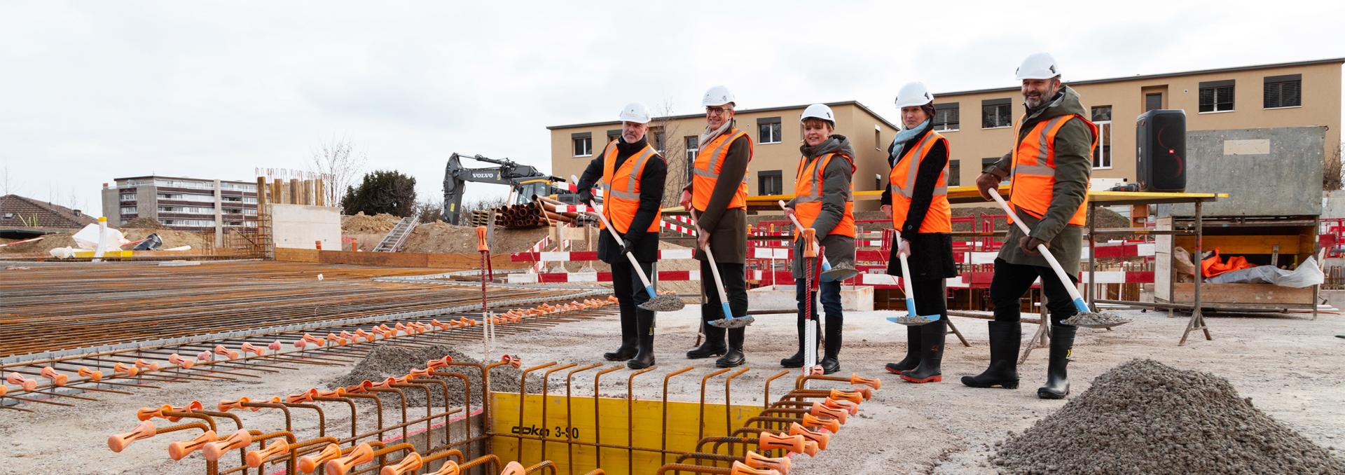 Concept B.180 : le chantier a démarré avec la pose de la 1ère pierre !